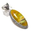 Natural Green Opal Gemstone Handmade 925 Sterling Silver Gift Pendant 2.44" N9s26