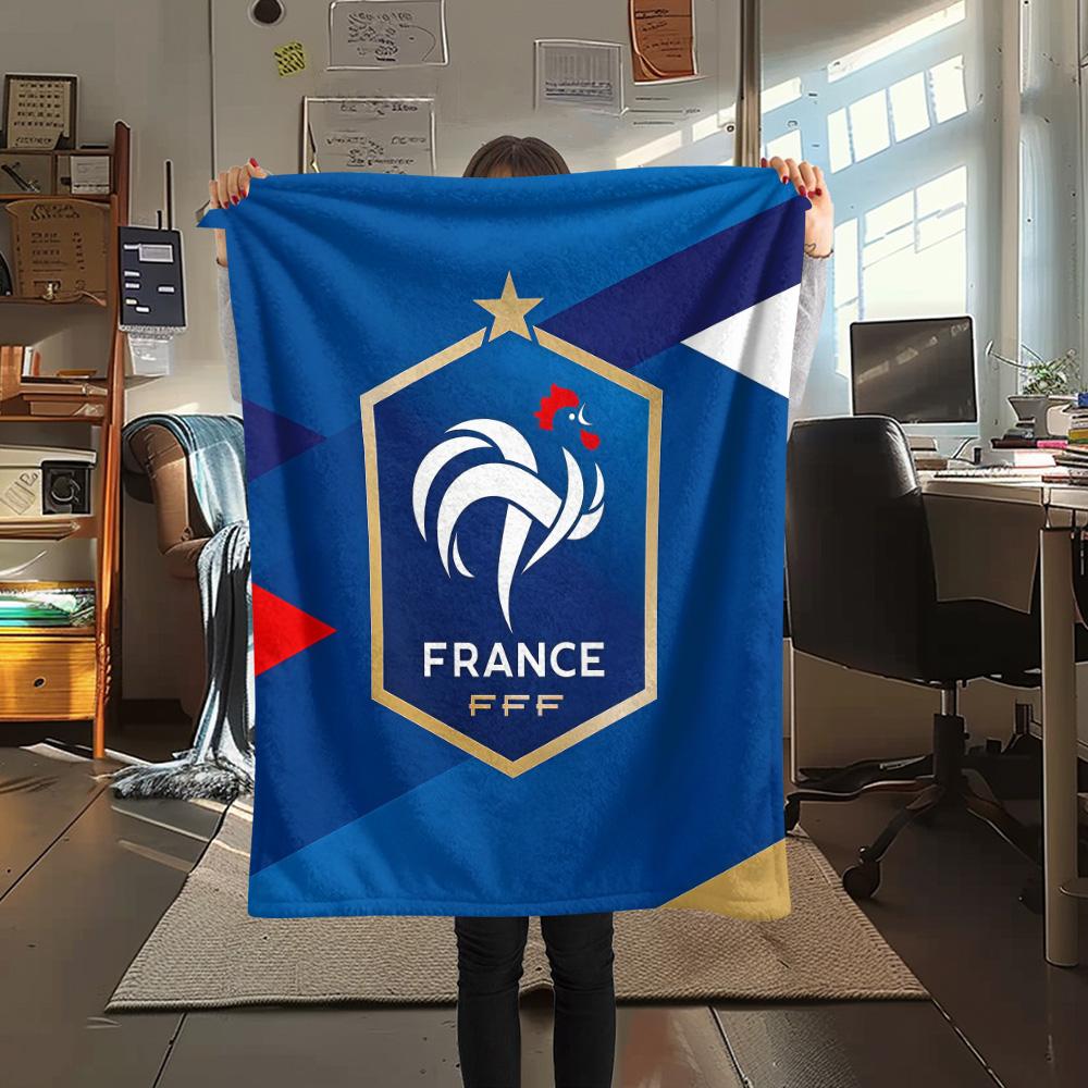 France National Football Team2 Flannel Blanket, High Quality Comfortable for All Seasons, Home Decor, Warmth and Comfort