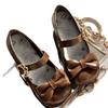 Brown Bow Knot Mary Jane Shoes Women's Round Toe Buckle Strap Cute Casual Shoes
