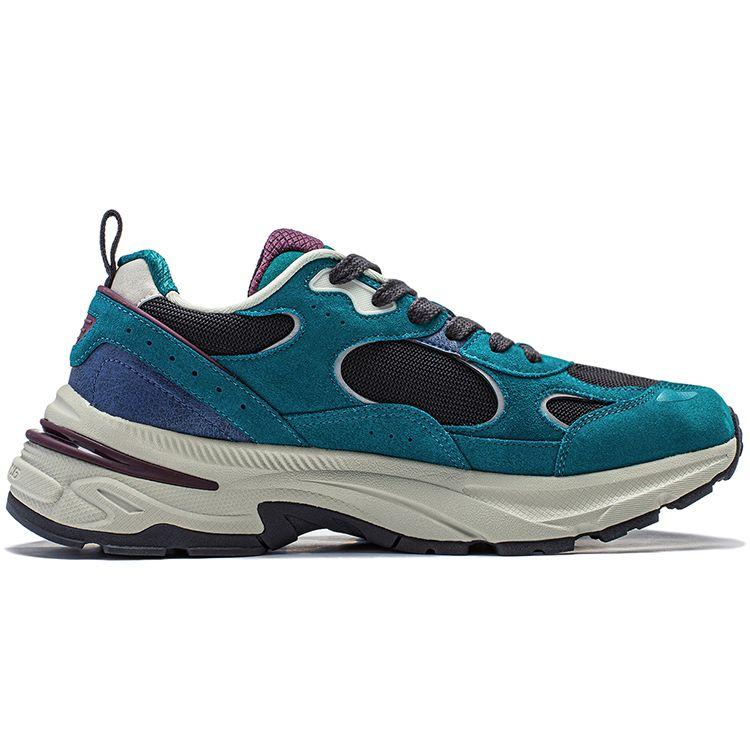 Lining Beichen Thick Sole Height Increasing Non Slip Wear Resistant Low Top Casual Shoes Men Casual Shoes Deep-Spruce-Green Phantom-Black AGCT425-4