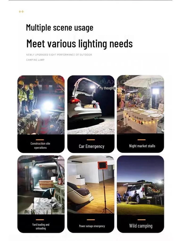 Portable Solar Camping Light & Power Bank