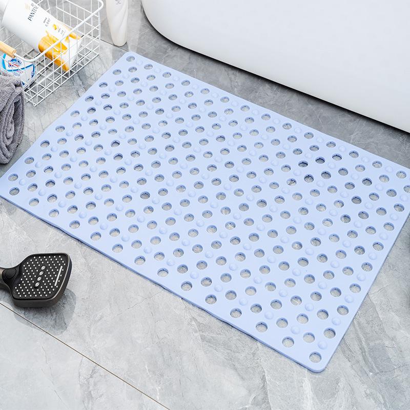 New Odorless Anti-Slip Bathtub Mat with Suction Cups and Multi-Hole Drainage