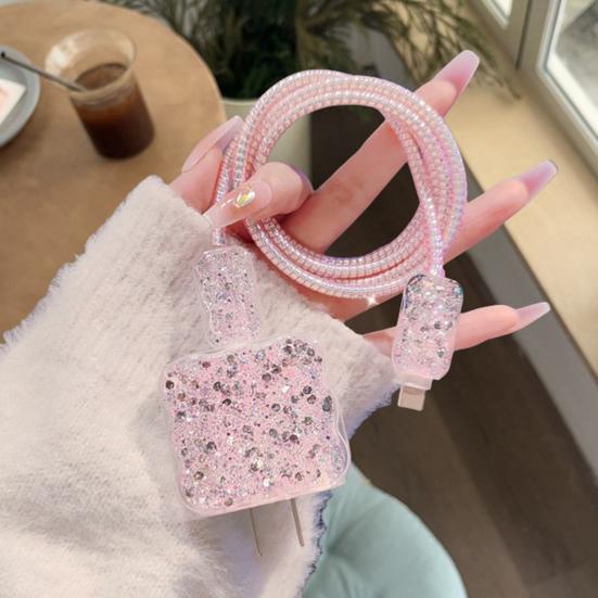 Charger Case And Cable Organizer for IPhone 14/15/13/12 20W Fast Charging Anti-Break Data Line Protector Charger Dust Cover