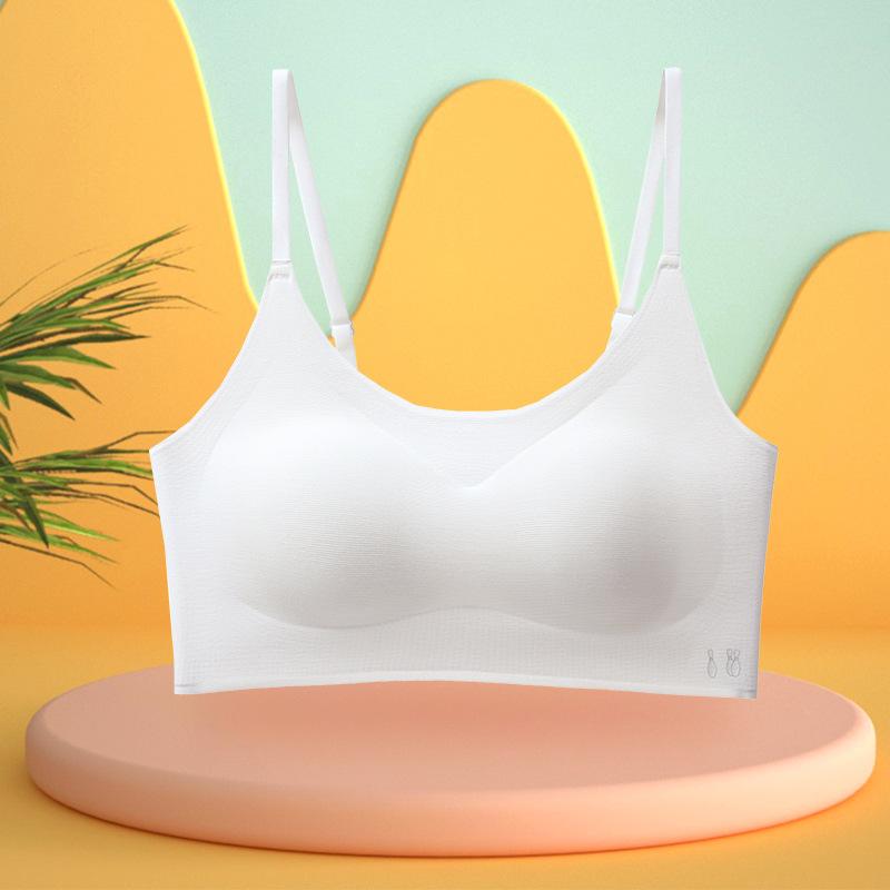 

Girls Small Vest Development Period Girls Bra Junior High School Students Cotton Students Older Children Adolescence Thin Breathable L (recommended 35-45kg )