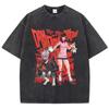 Baumwolle Gewaschen Dandadan Okarun T-Shirt Herren Japanischer Anime T-Shirt Cartoon Hohe Qualität T-Shirt Ästhetisch Mode T-Shirt Männlich