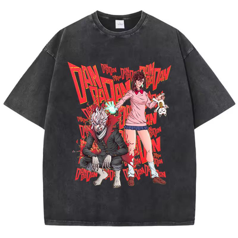 

Cotton Washed Dandadan Okarun Tshirt Men Japanese Anime T Shirt Cartoon High Quality Tshirt Aesthetic Fashion Tee Male S