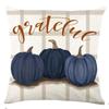 Halloween Pumpkin Decor Plaid Linen Throw Pillow Cover Living Room Sofa Lumbar Pillow Cushion