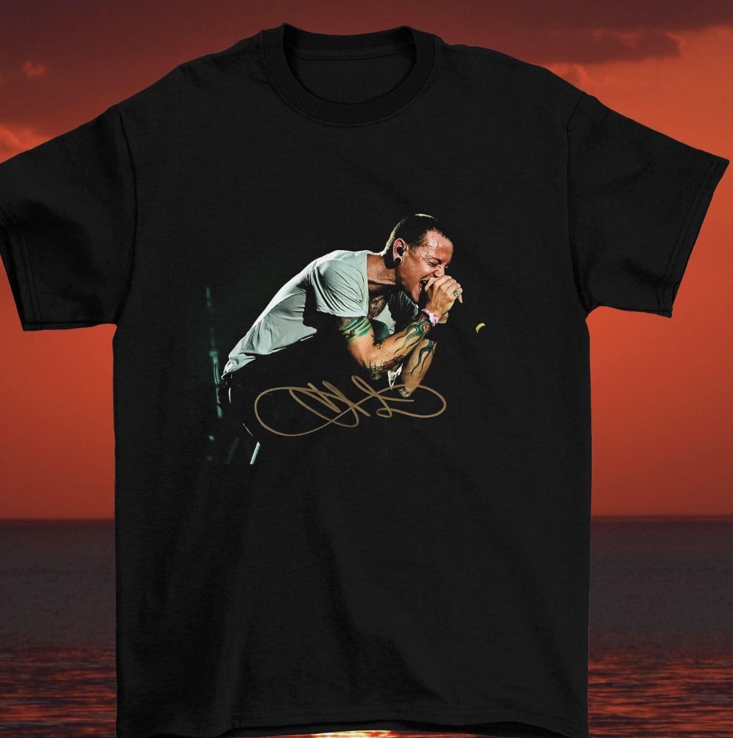 Chester Bennington Signature Signed Ver 1 Black Unisex S-2345XL T-Shirt L