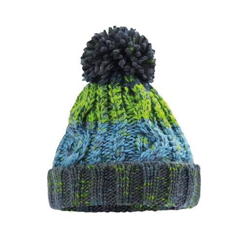 Beechfield Childrens/Kids Corkscrew Pom Pom Beanie