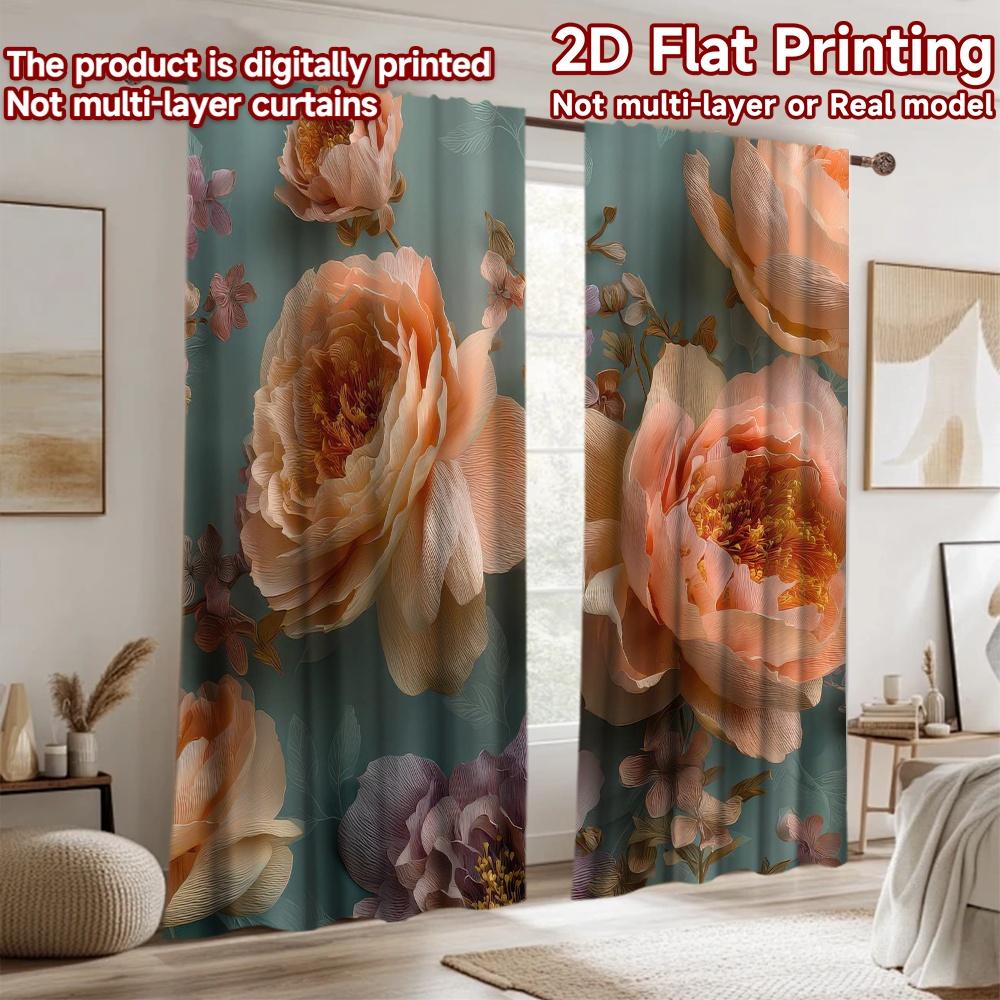 2D Flat Photography Backdrop Photography Banner Floral Blossoms 100% Polyester Family Party Decoration Perfect for Suitable