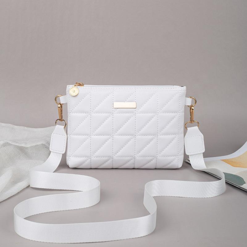 Women's bag Fashion embroidered small square bag Portable change bag One shoulder oblique span clutch bag Mini mobile phone bag