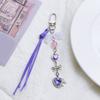 Modischer Perlen-Schlüsselanhänger-Charm mit Acryl-Anhänger Taschen-Schlüsselanhänger Schlüsselring Elegantes Damenmode-Accessoire