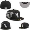 SOX Non-adjustable baseball cap, fully enclosed, hip-hop cap for street dance, backwards-worn, flat-brimmed cap, team wholesale