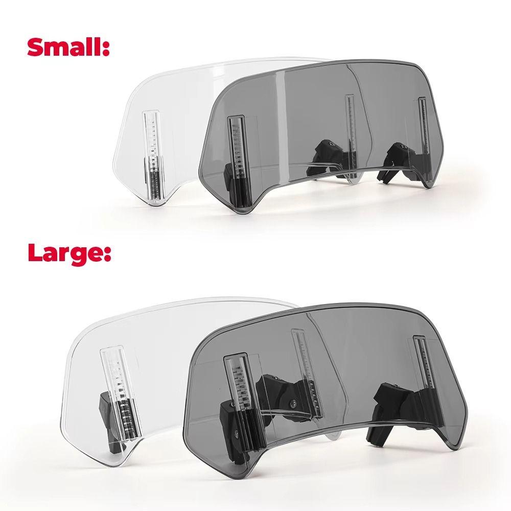 

Adjustable Angle Moto Extension Windshield Universal Motorcycle Wind Screen Motorcycle Style B-Gray