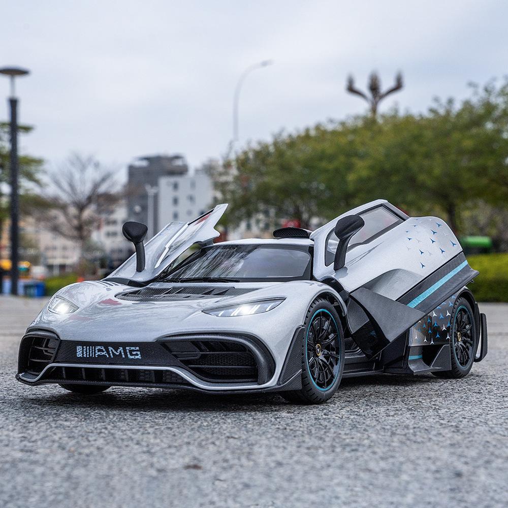 1:18 ONE Sportwagen Legierung Auto Modell Diecast & Spielzeug Metall Auto Modell Simulation Ton und Licht Sammlerspielzeug Geschenk