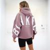Women's Crew Neck Long Sleeve Letter Printed Oversized Sweatshirt Casual Top