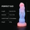 Extra Large Silicone Penis Shaped Mixed Color Luminous Simulation Penis  Male And Female Masturbation Device Adult Sex Toy