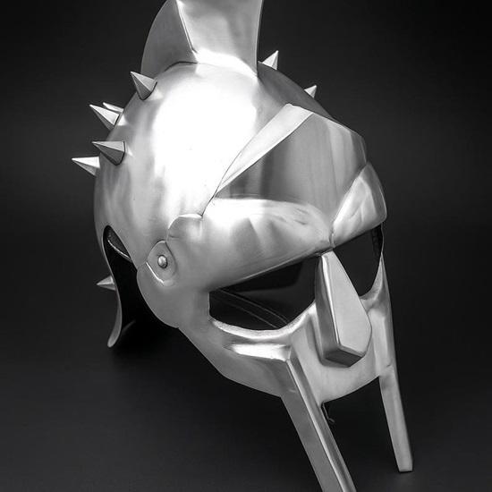 Ancient Greek Gladiator Helmet of Maximus  Handcrafted Spartan-Style Warrior Armor for Historical Reenactments, Militaria Collectors