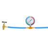 R134A AC Refrigerant Charge Hose Kit with Pressure Gauge Tap Quick Coupler, Fits for Car AC Air Conditioning Refrigerant