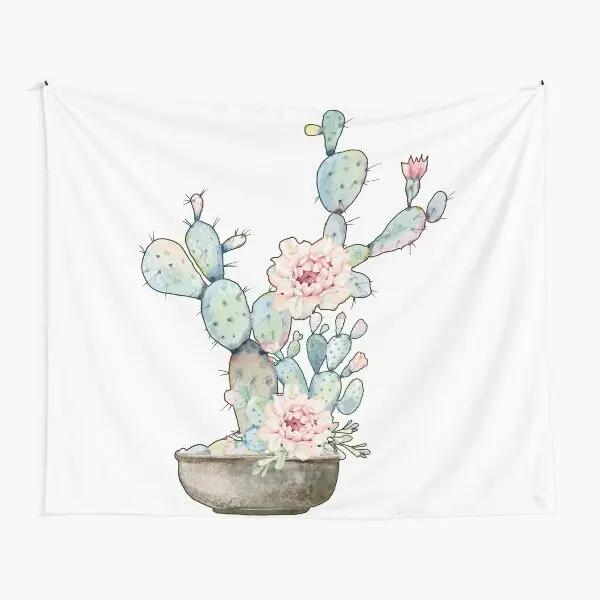Cactus Tapestry Floral Green Desert Plants Cartoon Tapestry Wall Hanging Tapestry for Bedroom Living Room Home Dorm Decor