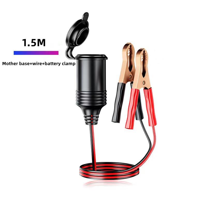 12V 24V Car Cigarette Lighter Extension Cable 1.5/4/8M Socket Plug 15A/20A Car Shunt Charger Power Extension Cable