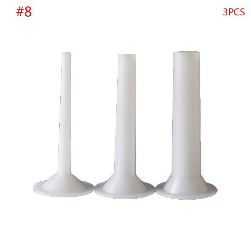 

Y3NA 3pcs/set Sausage Maker Funnel Filler Stuffer Filling Tubes DIY белый