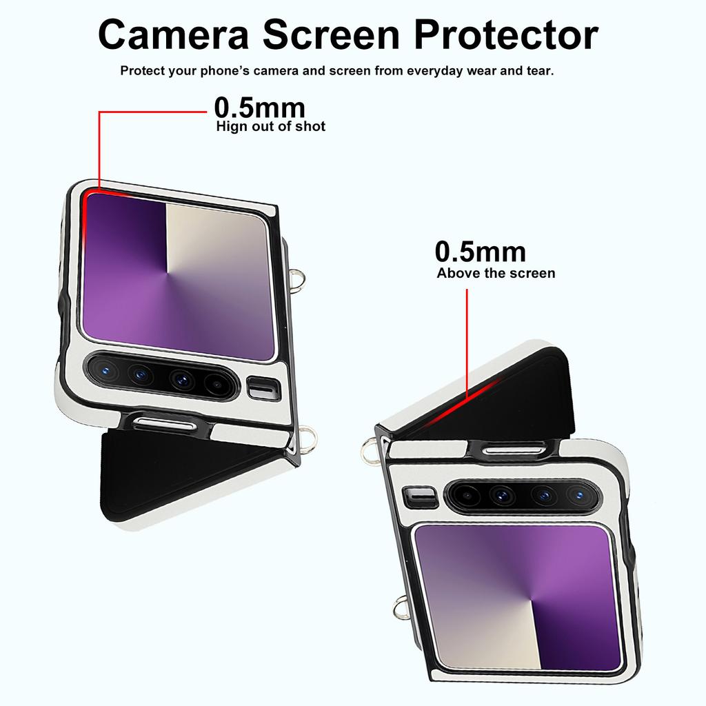 New Designs Fashion Shockproof Classical Folding Mobile Phone with Strap for Samsung Galaxy&Huawei&Oppo Phone Cover