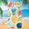Watercolor Flamingo Tropical Leaves Beach Towel Monstera Print Quick Dry Absorbent Towel for Summer