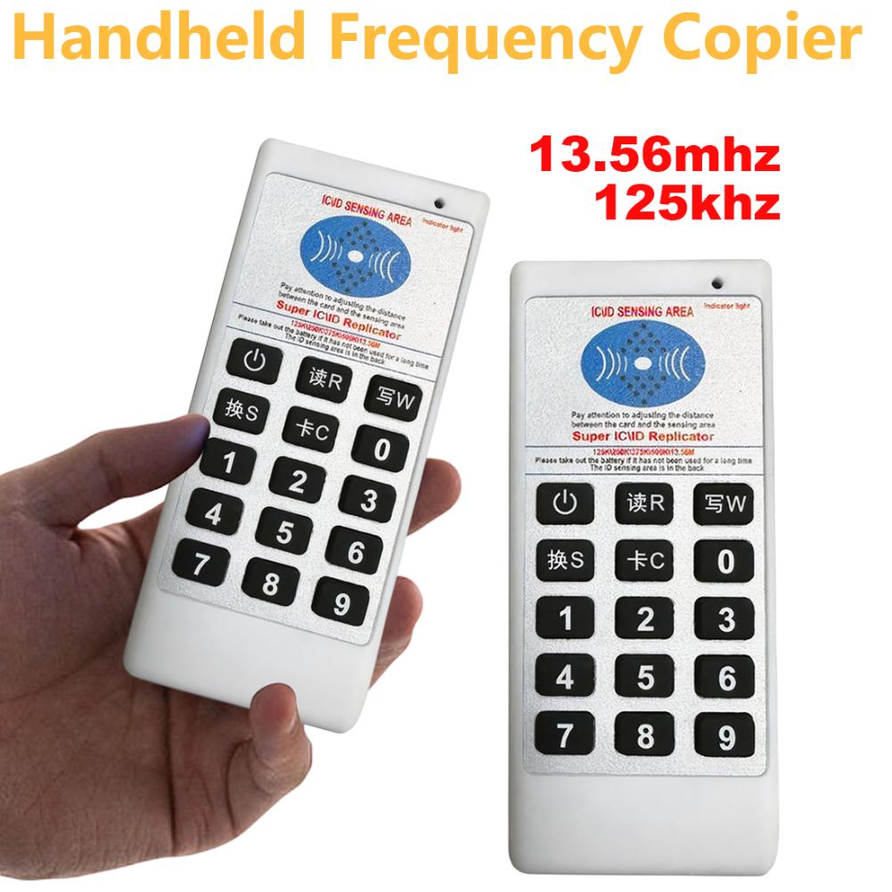 Dispositivo de mano Frecuencia 125Khz a 13.56MHZ Copiadora Duplicadora Clonadora Lector Escritor de Tarjetas IC RFID NFC Duplicador de Etiquetas de Acceso