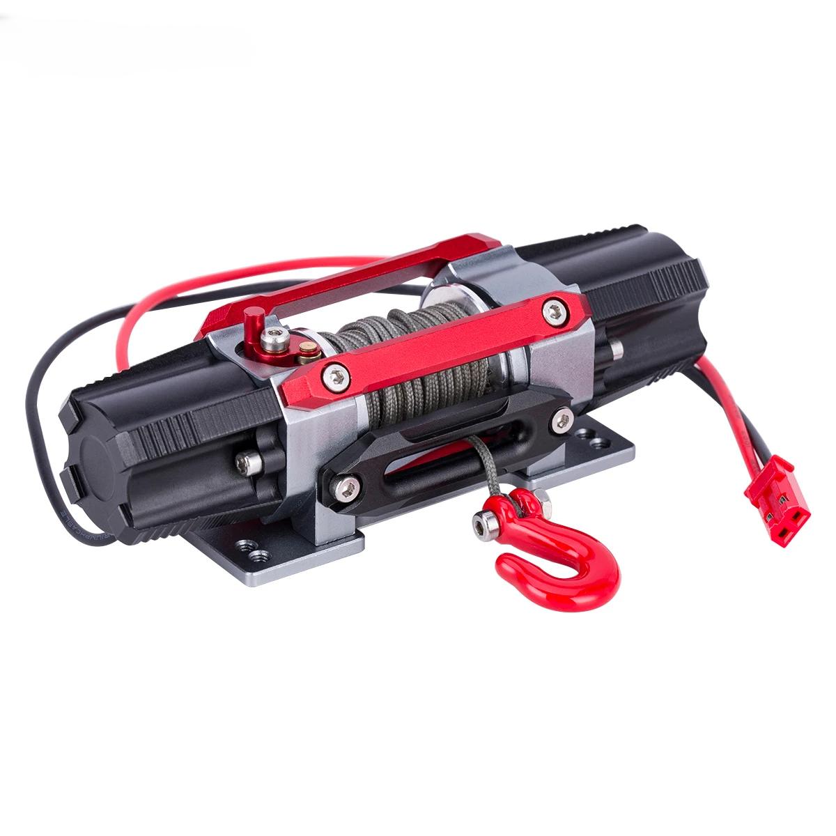 

Dual Motor Metal Simulated Winch for 1/8 1/10 RC Crawler Car TRX4 SCX10 Traxxas RC4WD D90 KM2 Redcat YK4082 Upgrade Parts червоний