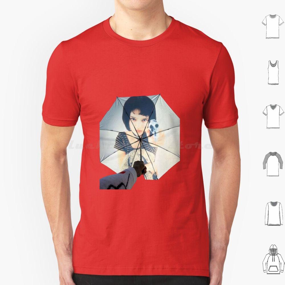 Leon The Professional Umbrella T Shirt Big Size 100 Cotton Leon Leon The Professional Movie Natalie Portman Mathilda Jean Reno