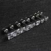 2 Stylish Stainless Steel 4 Claw Square Cubic Zirconia Stud Earrings For Men And Women 4/5/6/7mm Zircon Stud Earrings