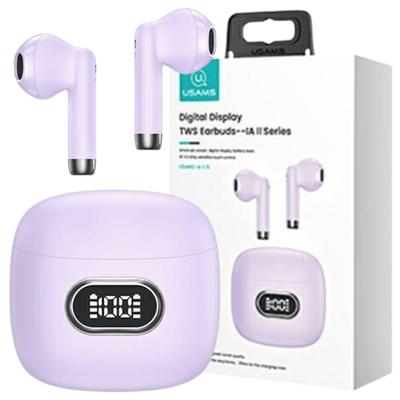 USAMS Bluetooth 5.3 Tws Ia Iiseries Wireless Headphones Purple/Purple Bhuiaii03 (Usams-Iaii15)
