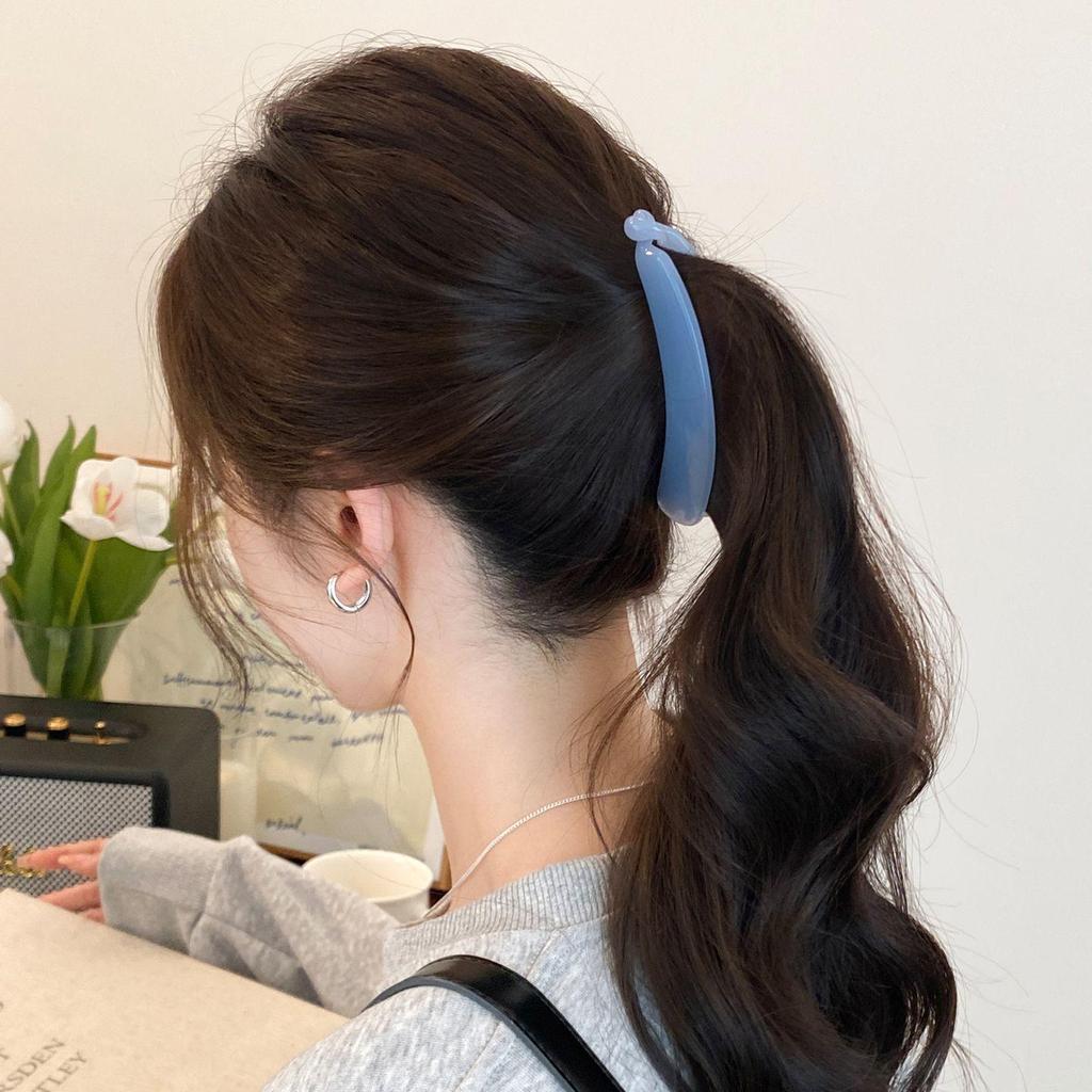 2025 New Style Large Vertical Banana Hair Clip for Thick Hair - High Ponytail Fixing Tool
