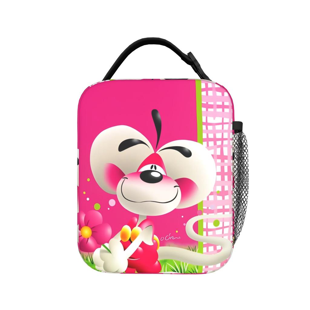 Diddl and Diddlina Lunch Bag Fun Lunch Box For Men Outdoor Picnic Portable Cooler Bag Oxford Custom Thermal Lunch Bags