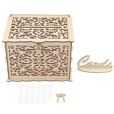 Wedding Card Box with Keys DIY Money Gift Box For Birthday Party