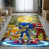 Covor Retro S-Sonic Desene Animate Jocuri Sufragerie Zonă Antiderapantă Covor Moale pentru Dormitor Cameră Copii Canapea, Decor Acasă Preș Cadou