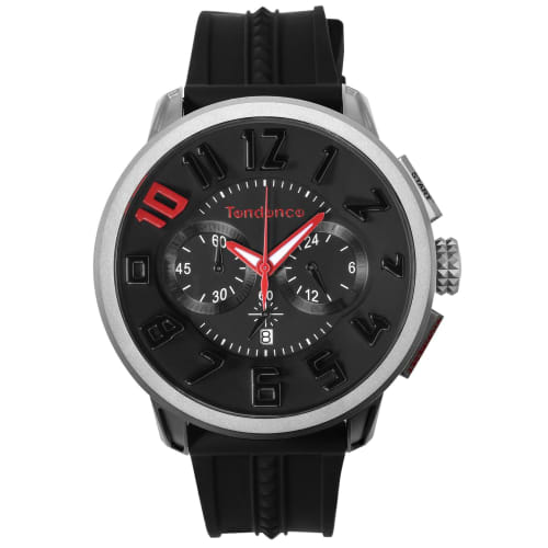 

Годинник лімітованої серії Tendence 10 років, видання до 10-ї річниці, чорний циферблат, титан, мінеральне скло, кварцовий механізм, годинник 60 мм, TY046020, чоловічий, L
