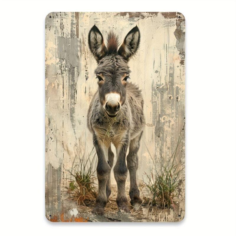 Retro Metal Animal Wall Art for Home Kitchen Farm Cafe Garden