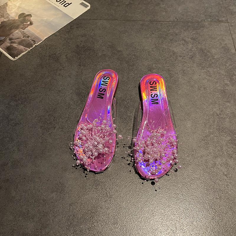 Fashion Versatile Woman Shoes 2026 Summer New Round Toe Flat Shoe Simple Anti Slip Women's Slippers Comfort Women Home Shoes