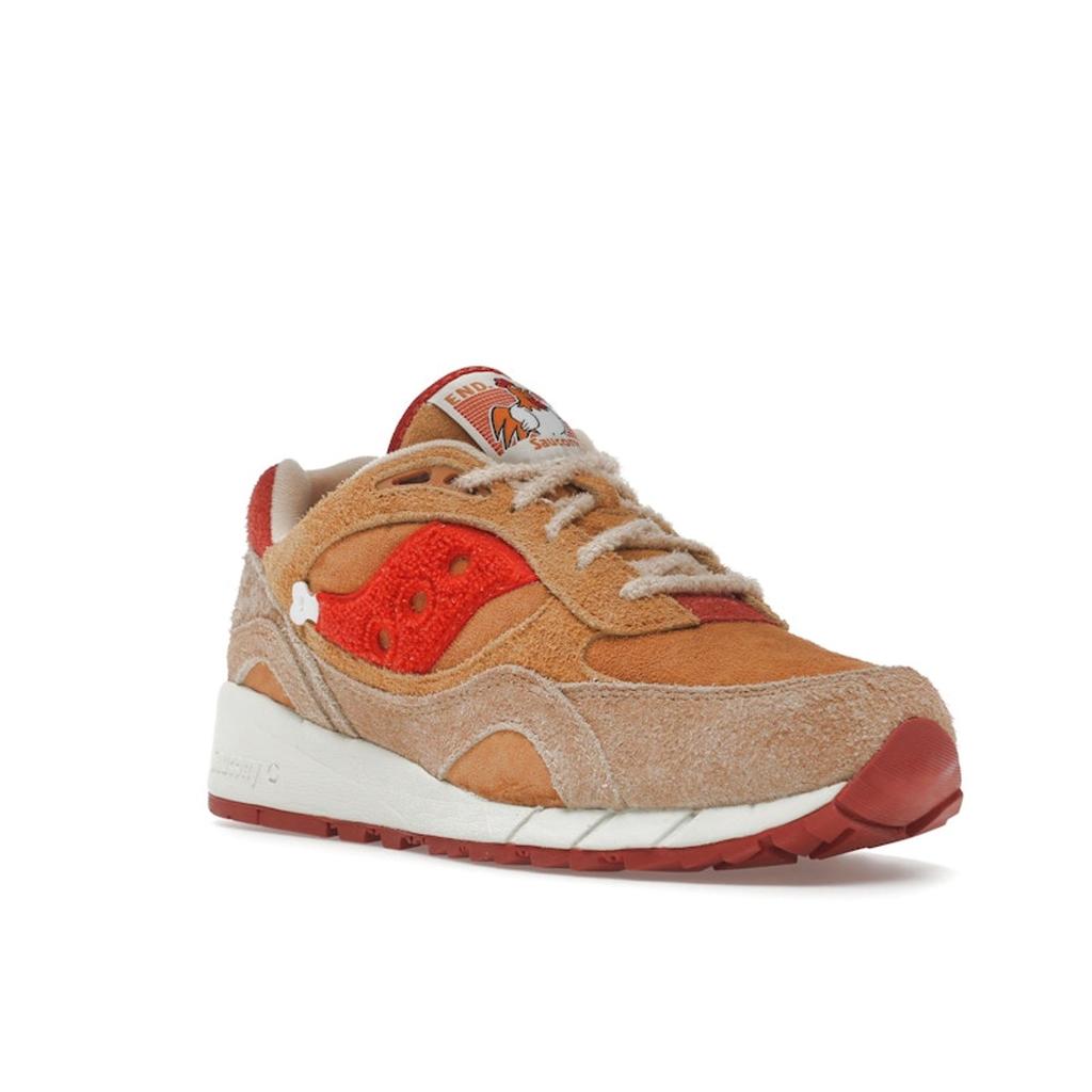 Saucony END. x Shadow 6000 Fried Chicken Unisex Sneakers Brown Mustard S70731-1