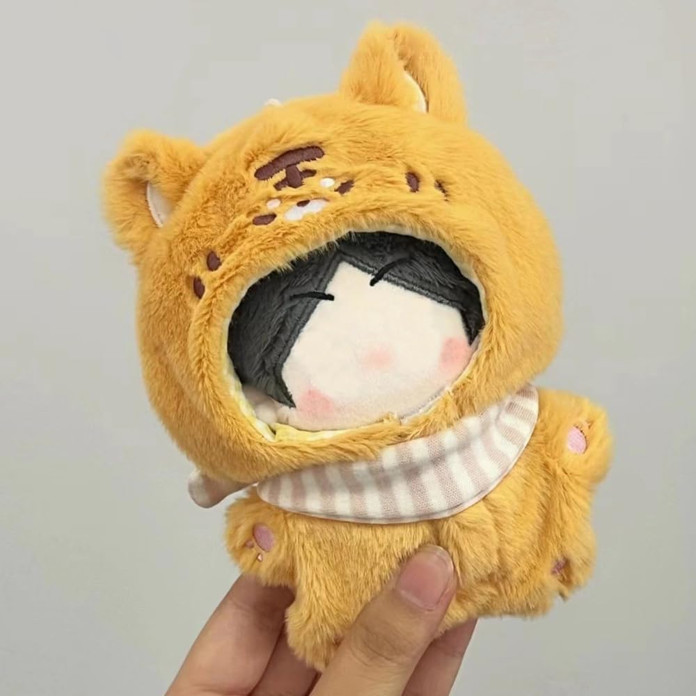

Кигуруми животного со слюнявчиком для мягких игрушек Тигр 10 см Плюшевая одежда Аксессуары кигуруми Кукла отаку Маскот Костюм Kpopdoll [Б/У]