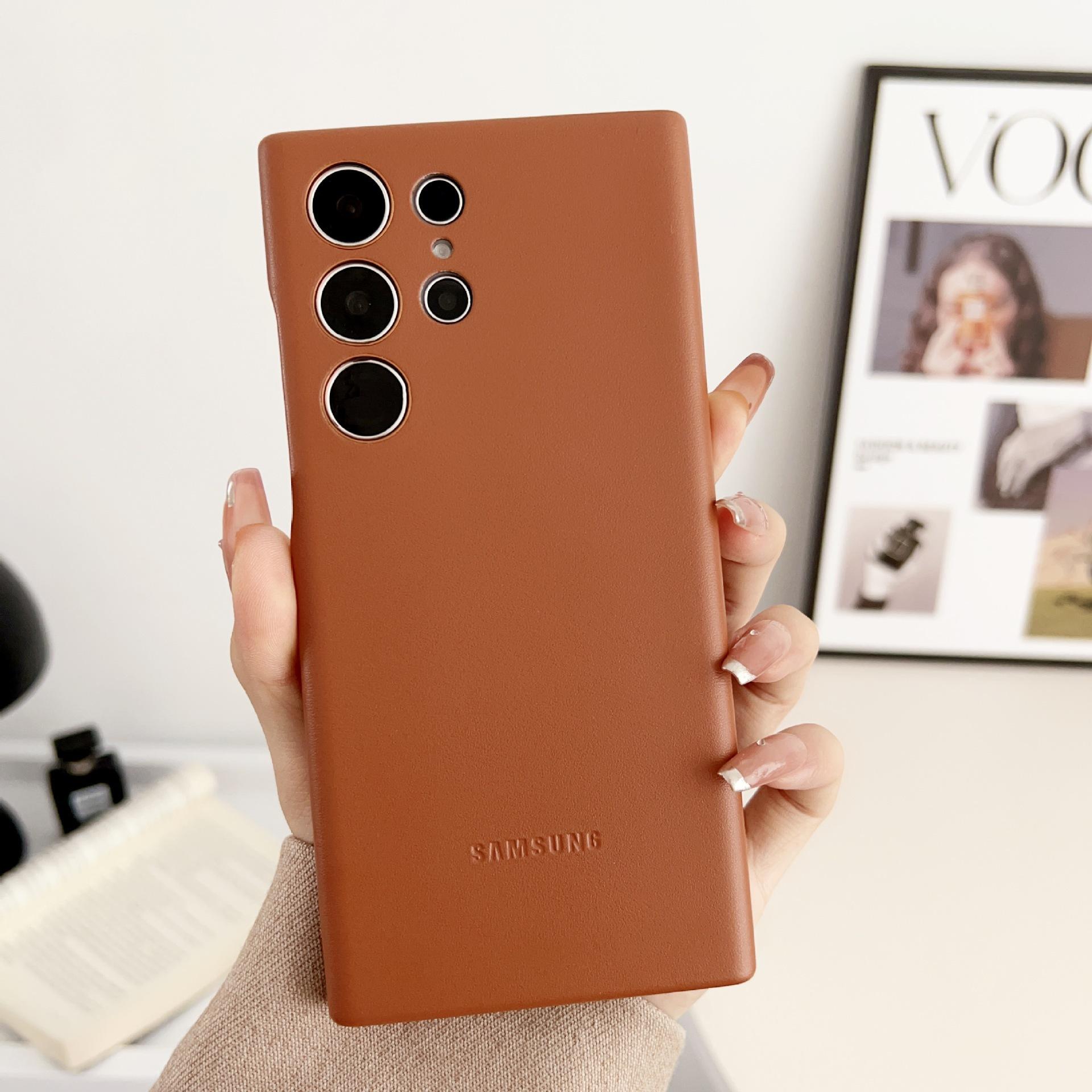 

Підходить для чохла для мобільного телефону Samsung S23ultra Шкіряний чохол S22ULTRA Захисний чохол S23 Шкіряний чохол Samsung S22 +