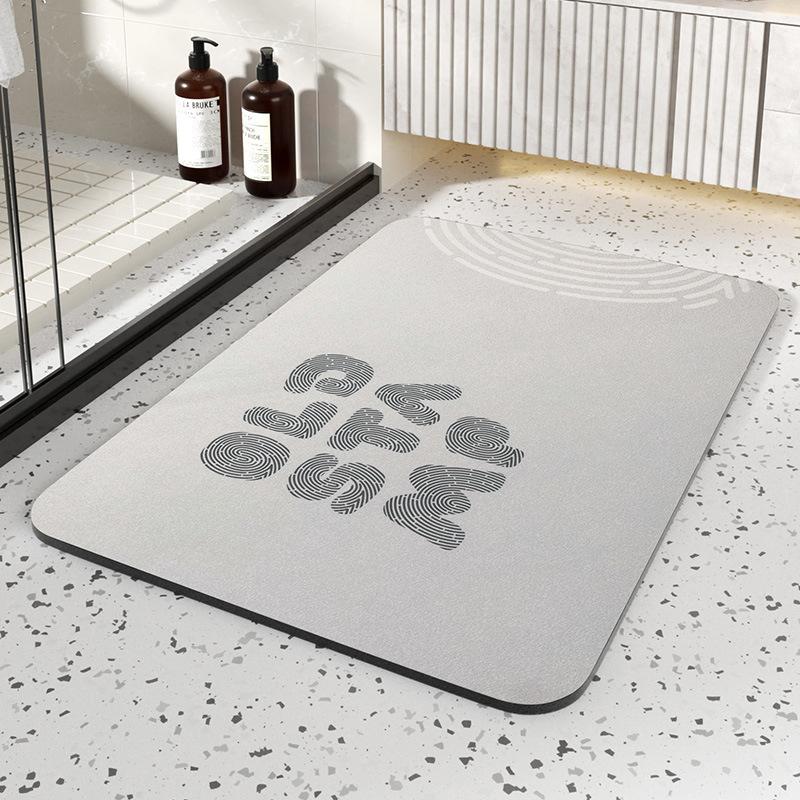 Modern Simple Toilet Absorbent Quick Dry Dirty Mat Bathroom Door Non-slip Wear-resistant Diatom Mud Mat