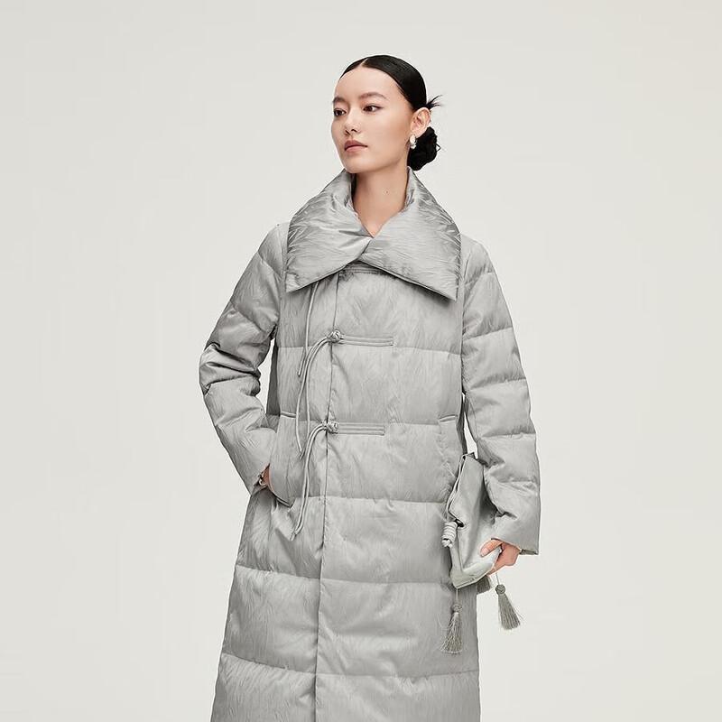 Aolaiyi Women's New Chinese Style Long Duck Down Jacket