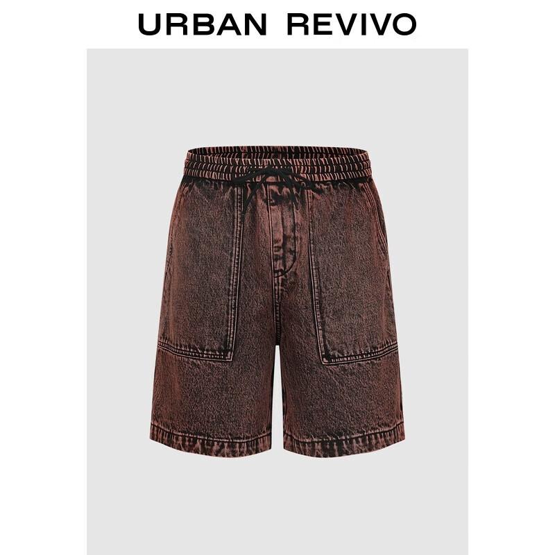 UR Men s Retro Washed Drawstring Casual Shorts 31