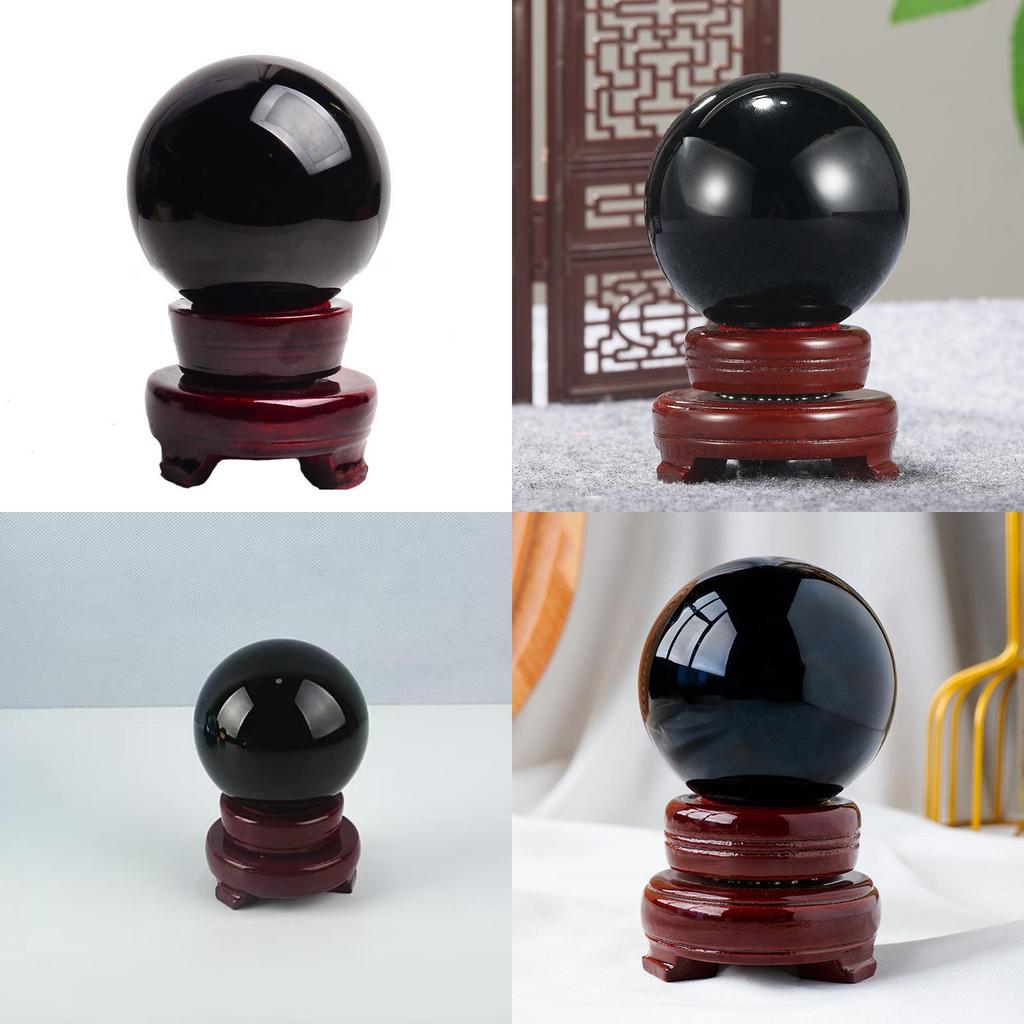 Einfarbige Kristallkugel mit Sockel für Geschenke und Innendesign