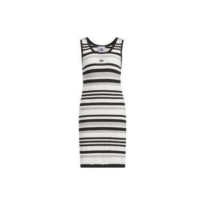 Originals KNIT Dress White Black Grey Women JI7046