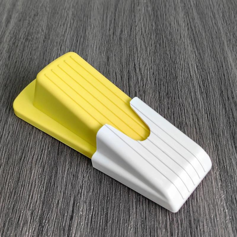 Safety Silicone Door Stop Stoppers Block Wedge Doorstops Door Stopper Home Office Door Rear Retainer Anti-collision Stop