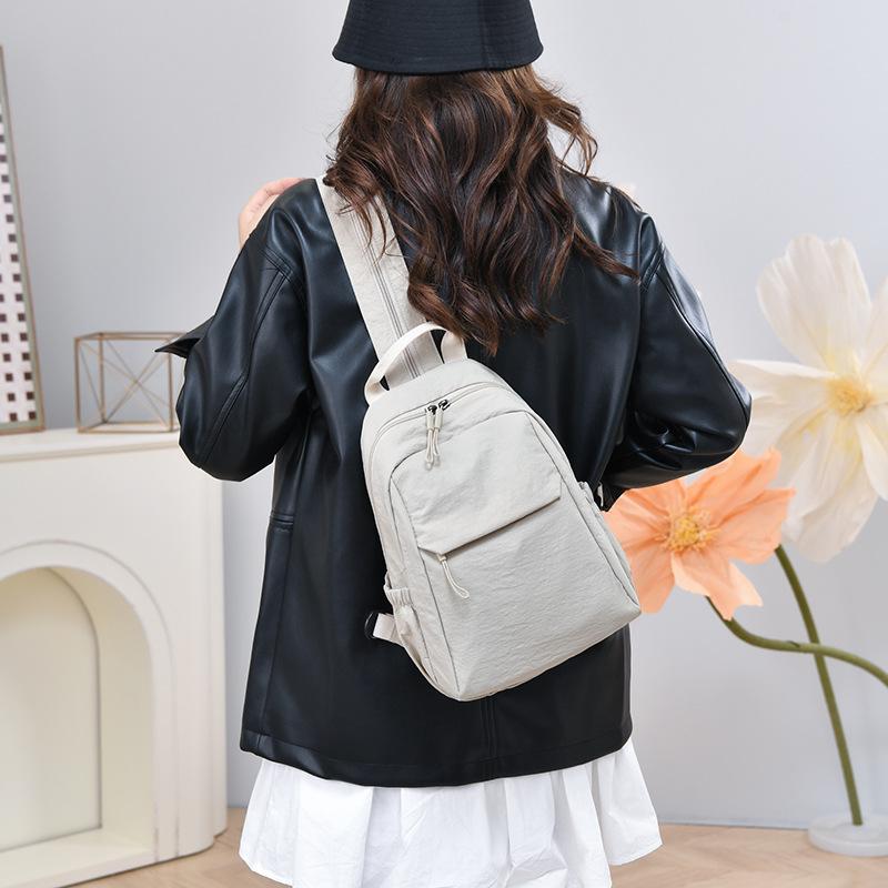 Multi-functional Dual-use Chest Bag Women's Outdoor Lightweight Small Backpack Water-repellent Crossbody Bag